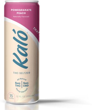 Kalo Thc Pomegranate Peach 5mg Thc & 5mg Cbd Seltzer Non Alcoholic