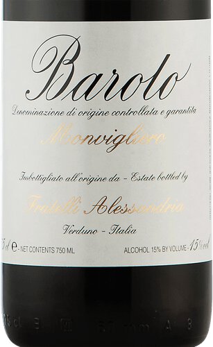 Fratelli Alessandria Monvigliero Barolo 2018