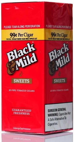 Black & Mild Sweets Plastic Tip Singles