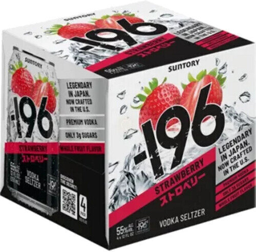 Suntory 196 Strawberry Vodka Seltzer