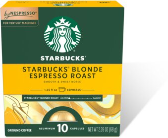 Starbucks Blonde Roast Espresso Capsuls 10ct Vertuo