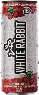 White Rabbit Cherry Bomb Kratom Seltzer