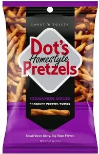 Dot's Homestyle Pretzels Cinnamon Sugar Seasoned