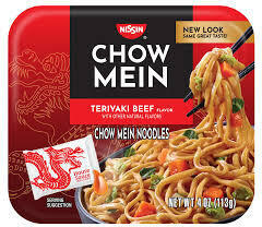 Nissin Teriyaki Beef Chow Mein Noodles Bowl