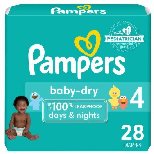 Pampers Baby Dry Size 4 Diapers