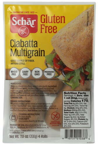 Schar Ciabatta Multigrain Bread