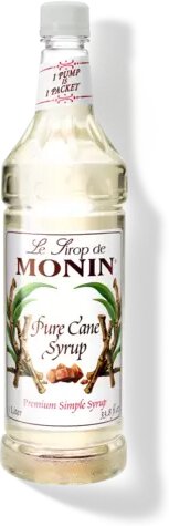 Monin Cane Sugar Syrup Glass