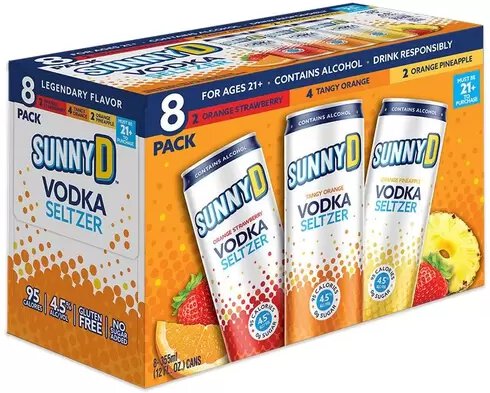Sunny D Vodka Seltzer Seasonal Variety