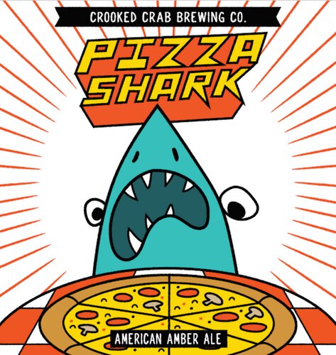 Crooked Crab Pizza Shark Amber