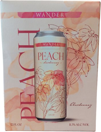 Brookeville Farm Wander Wines Peach Chardonnay 12oz 4pk Cans