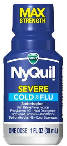 Vicks Nyquil Severe Shots Cold And Flu Nighttime Relief Liquid Pack Of