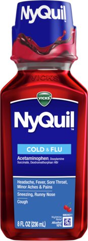 Vicks Nyquil Cough Nighttime Cough Relief Liquid Cherry