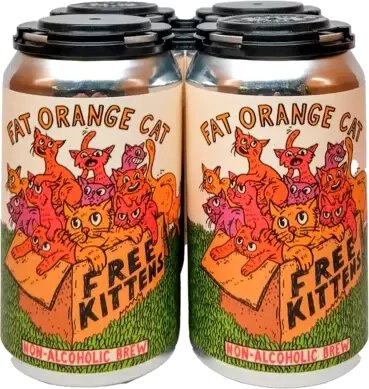 FAT ORANGE CAT FREE KITTENS N/A CANS