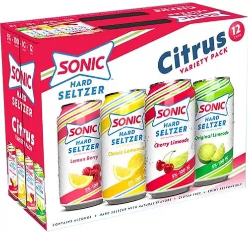 Sonic Hard Seltzer Citrus Variety Pack