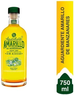 Aguardiente Amarillo De Manzanares Sin Azucar