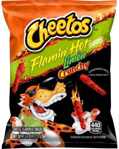 Cheetos Flamin Hot Limon Crunchy