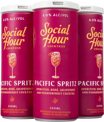 Social Hour Cocktails Passionfruit Pacific Spritz