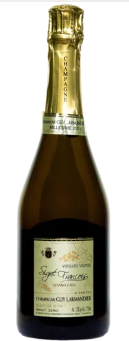 Champagne Guy Larmandier Cuvee Signe Francois 2012 Vieilles Vignes Grand Cru Blanc De Blancs Brut Zero 750 Ml
