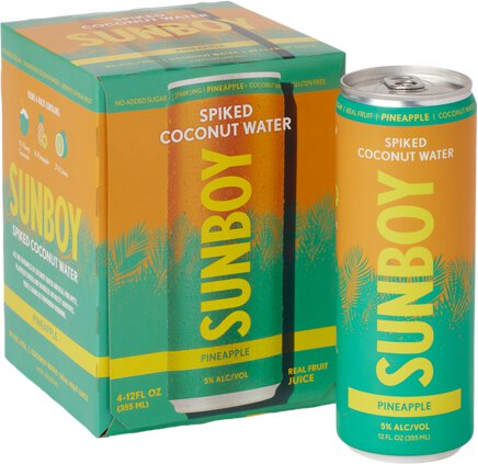 Sunboy Spiked Sparkling Coconut Water - Pineapple