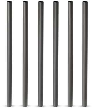 Viski Warren Stainless Steel Lowball Straws In Gunmetal