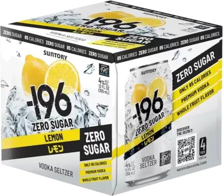 196 Vodka Seltzer Lemon Zero Sugar