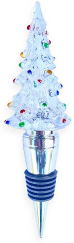 Holiday Light Up Ornament Bottle Stopper