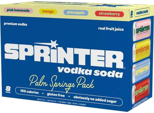 Sprinter Vodka Soda Palm Springs Variety (8-Pack) Cans
