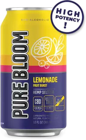 Pure Bloom Lemonade Fruit Burst Hemp Seltzer
