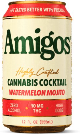 Amigos Cannabis Cocktail Watermelon Mojito