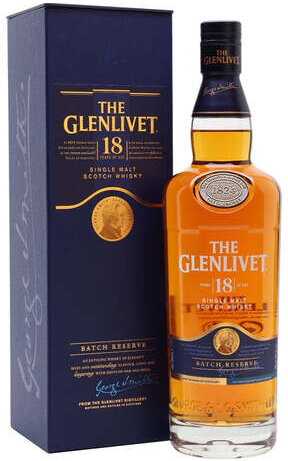 Glenlivet 18-Year-Old Batch Reserve Single Malt Scotch 750ml, Speyside