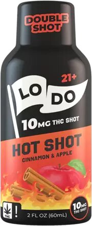 Lodo Hot Shot Cinnamon Apple Shot 10mg THC
