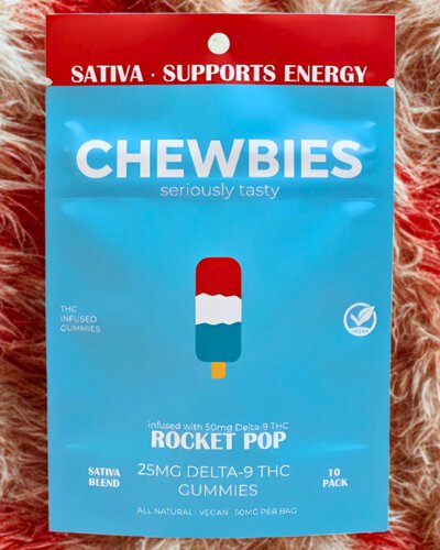 Chewbies 25mg Rocket Pop Gummies - 10pk