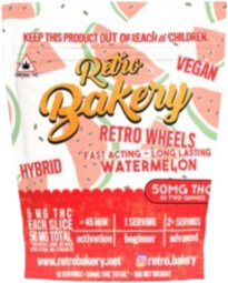 Retro Bakery Gummy Wheels Watermelon 5mg THC
