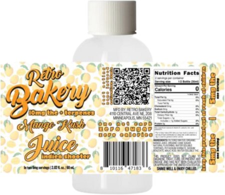 Retro Bakery Shot Mango Cush 10mg THC