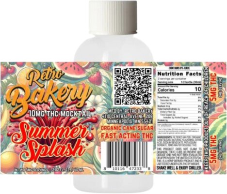 Retro Bakery Shot Summer Splash 10mg THC