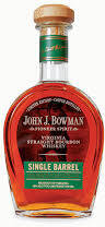 John J Bowman Single Barrel Virginia Straight Bourbon 100 Proof 750ml