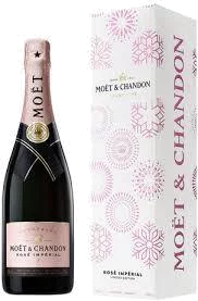 Moet & Chandon Brut Rose Champagne Winter Gift If The Shipping Method Is Ups Or Fedex It Will Be Sent Without Box