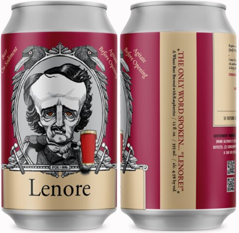Raven Beer Lenore Rasp. Wheat Ale