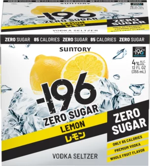 196 Vodka Seltzer Lemon Zero Sugar