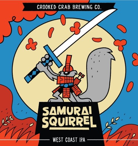 Crooked Crab Brewing Samurai Squirrel WCIPA