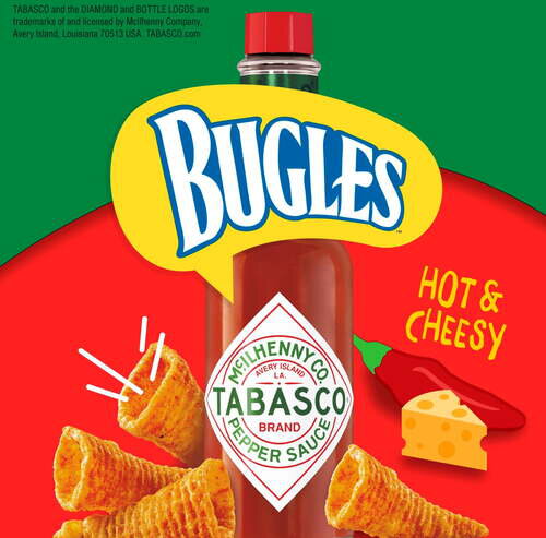 Bugles Hot Cheesy Tabasco