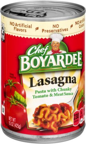 Chef Boyardee Lasagna Pasta With Chunky Tomato & Meat Sauce