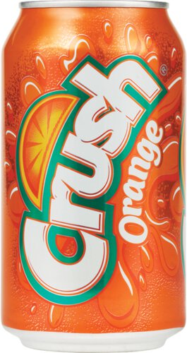 Crush Orange Soda Can