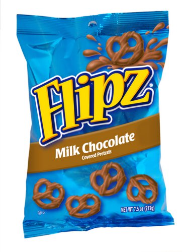 Flipz Milk Chocolate Covered Pretzels Bag