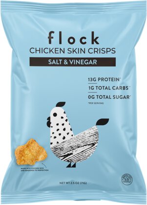 Salt & Vinegar XL Flock Chicken Skin Crisps