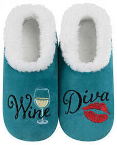 Snoozies Wine Diva Slippers