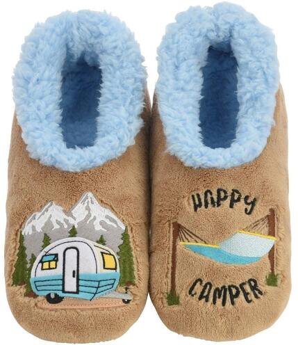 Snoozies Happy Camper Slippers