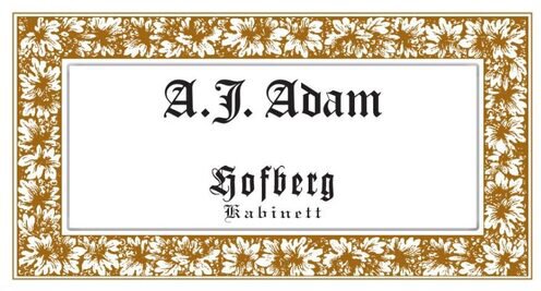 A.J. Adam Dhron Hofberg Riesling Kabinett