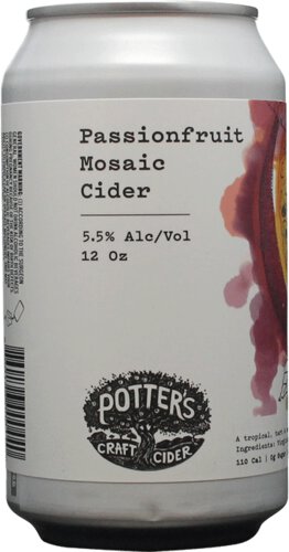 Single Potter's Passion Fruit Cider 12oz
