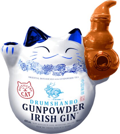 DRUMSHANBO GUNPOWDER CERAMIC CAT GIN